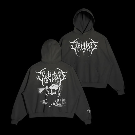"CEMETERY" (GREY) HOODIE