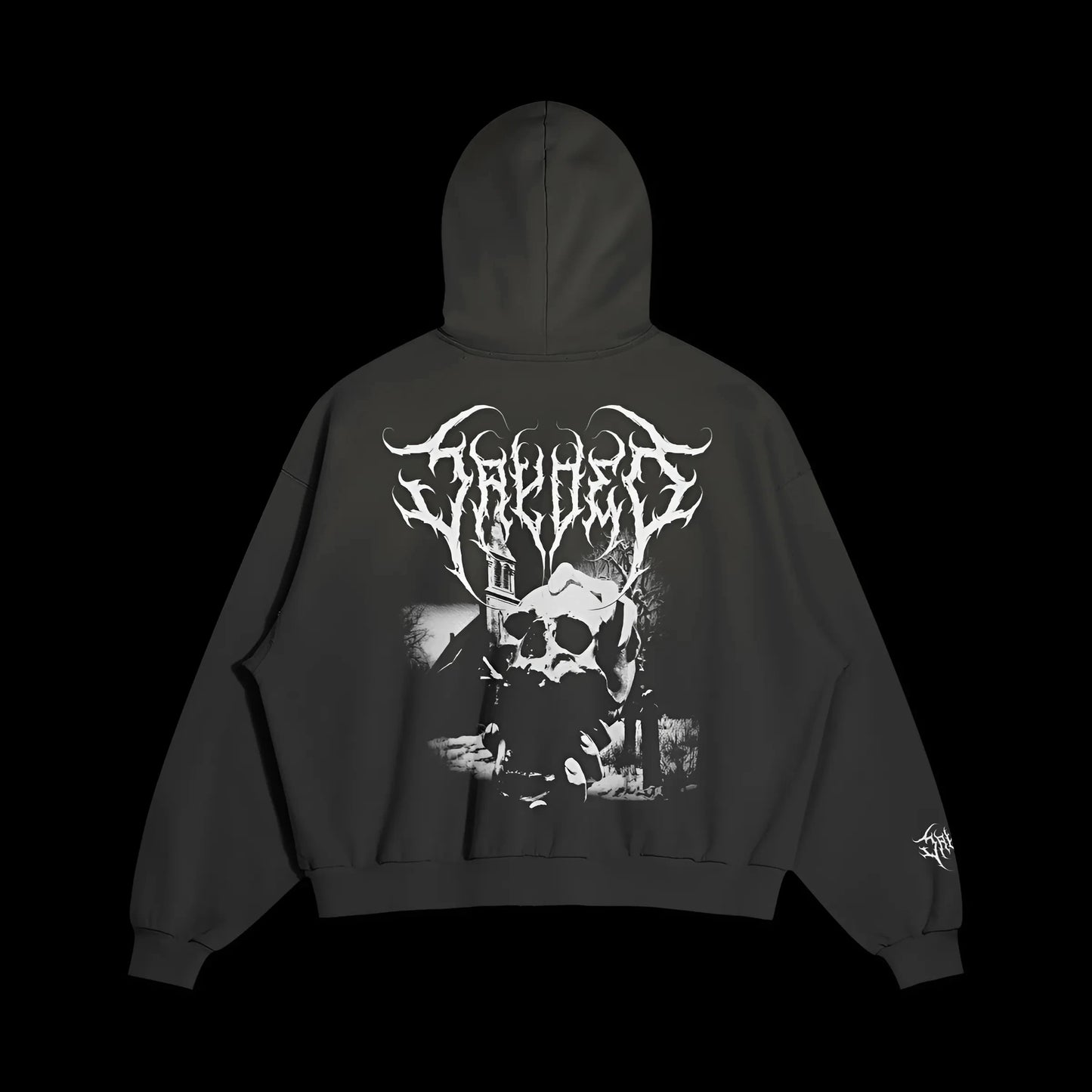 "CEMETERY" (GREY) HOODIE